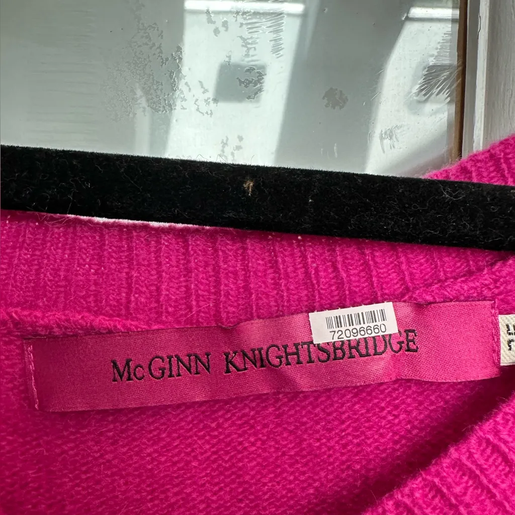 McGinn Knightsbridge Angora Wool Pink Fuchsia V - Image 8