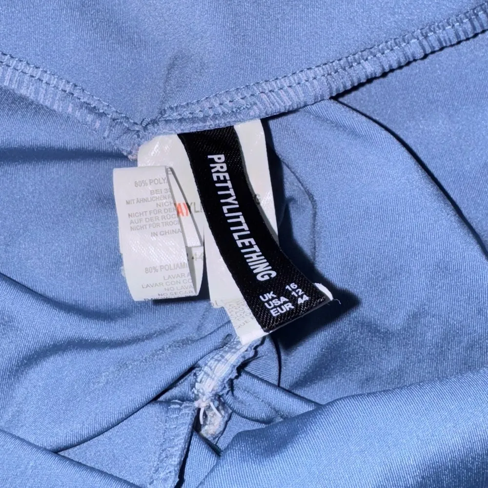 PrettyLittleThing Leggings Yoga Pants Light Blue Size 12 - Image 3