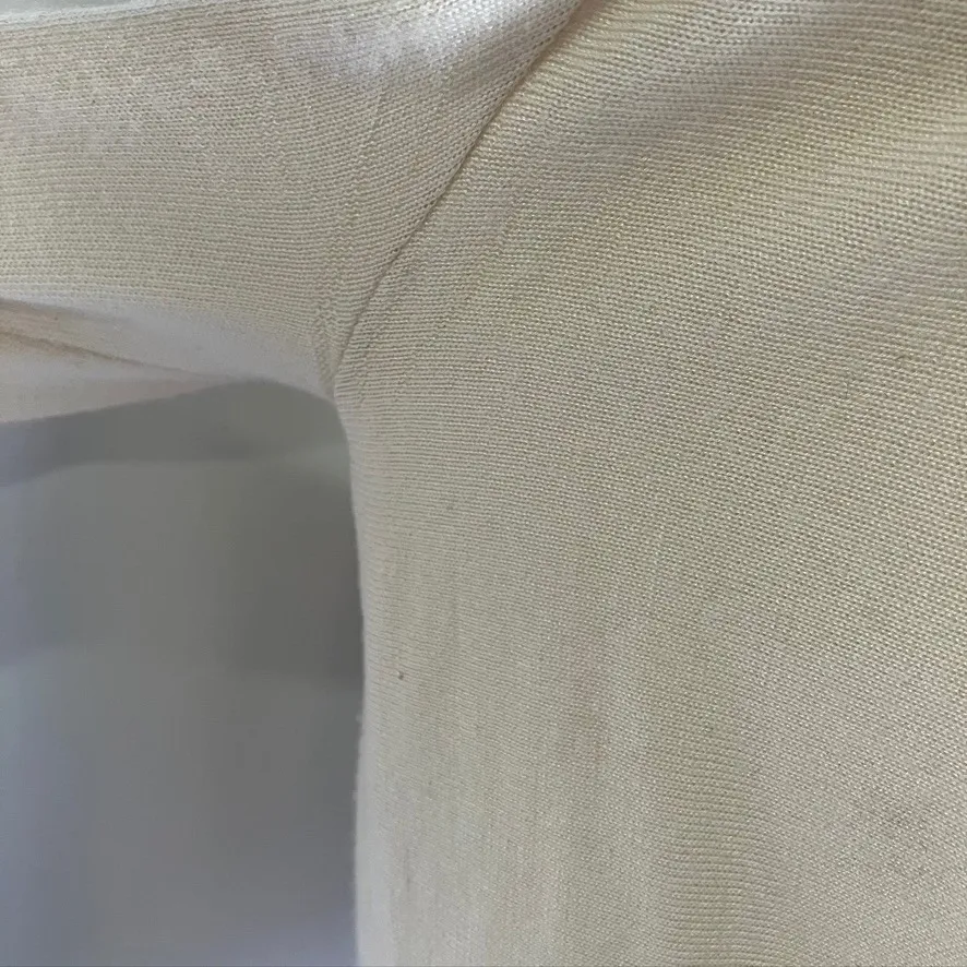 Ralph‎ Lauren Womens Drape Open Front Cardigan Sweater Knitwear Cream Luxury - Image 5