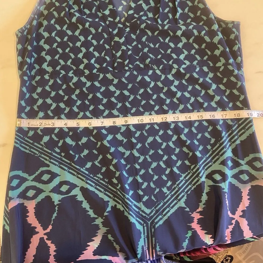 Donna Morgan Geometric Sleeveless Bohemian Halter Maxi‎ Dress Size 12 Date Night - Image 10