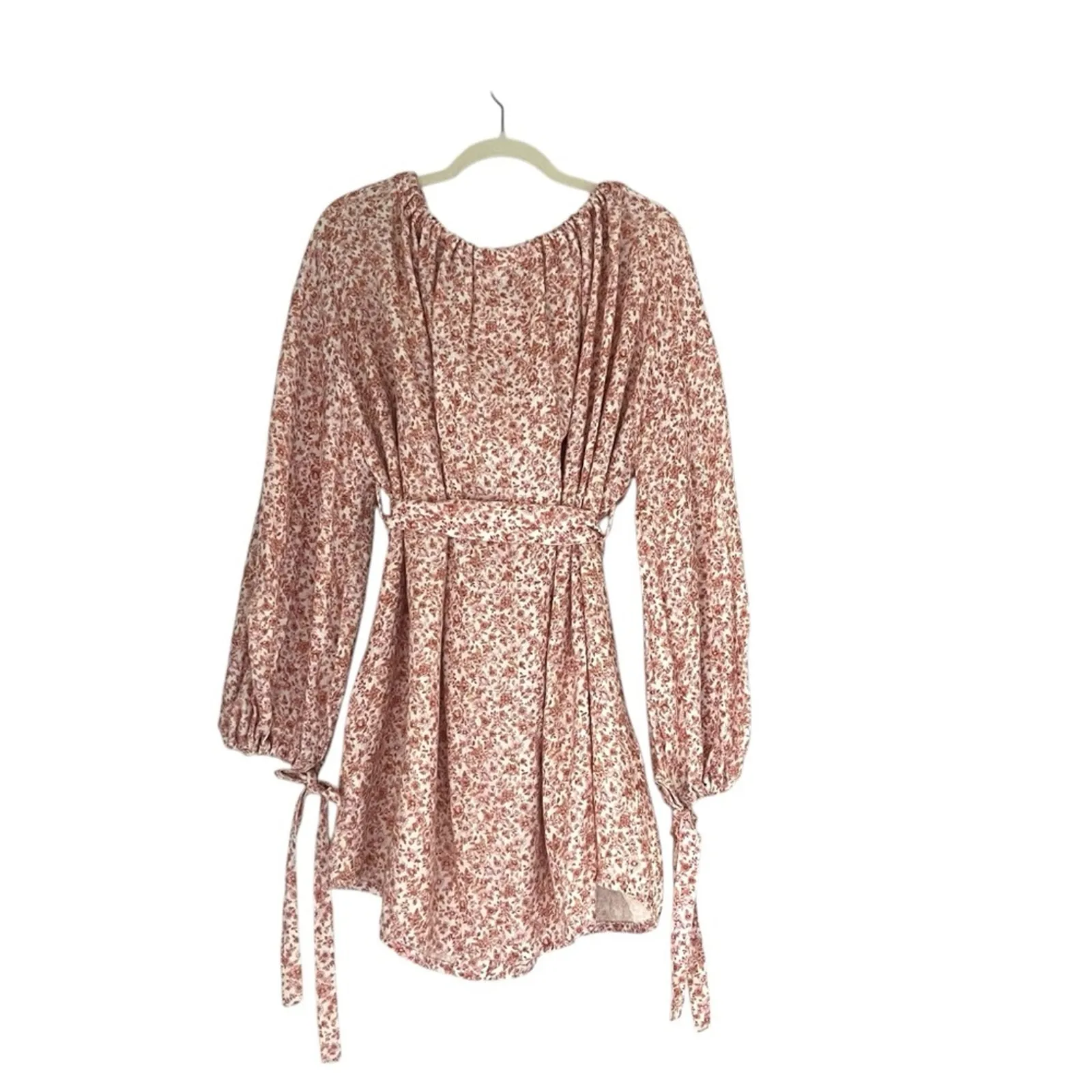 Zimmermann sunny  shirt dress pink floral Sz Small boho chic coastal festival - Image 5