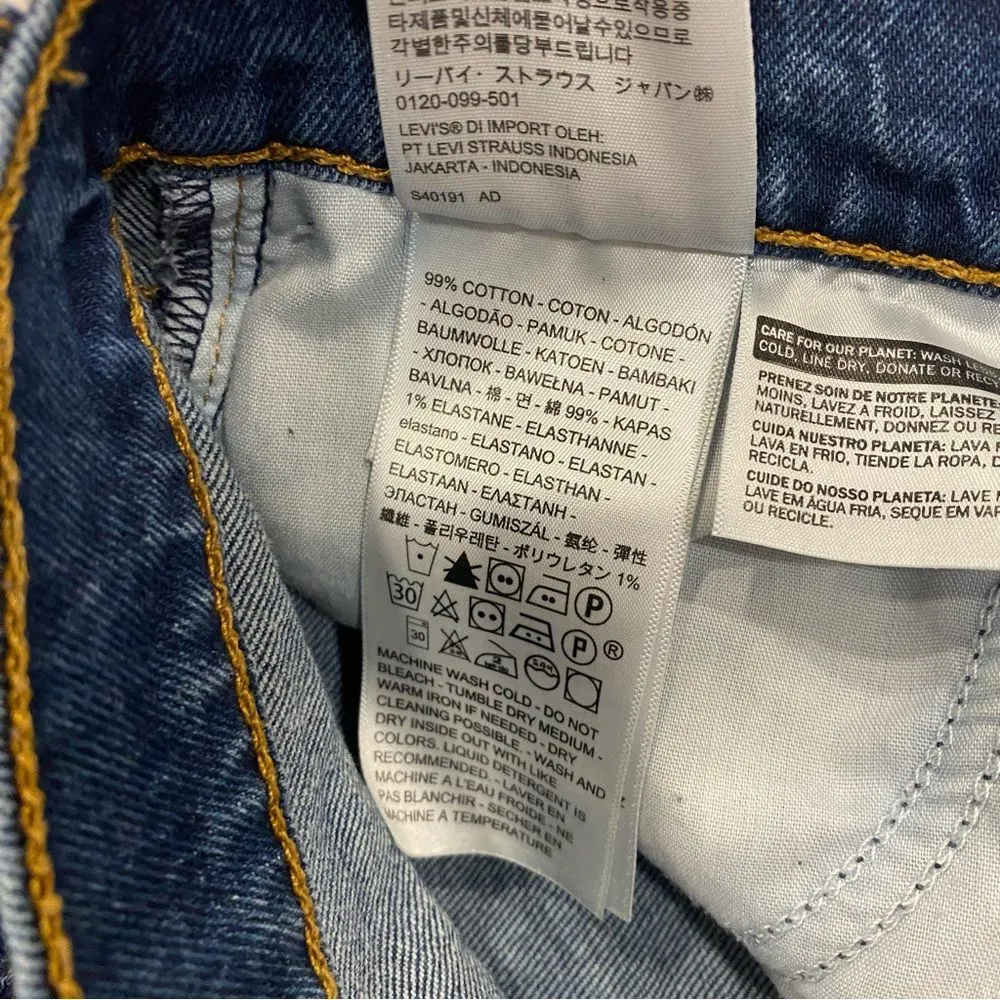 Levi’s Wedgie Icon Fit Ankle Jeans in Life’s Work Dark Wash - Image 16