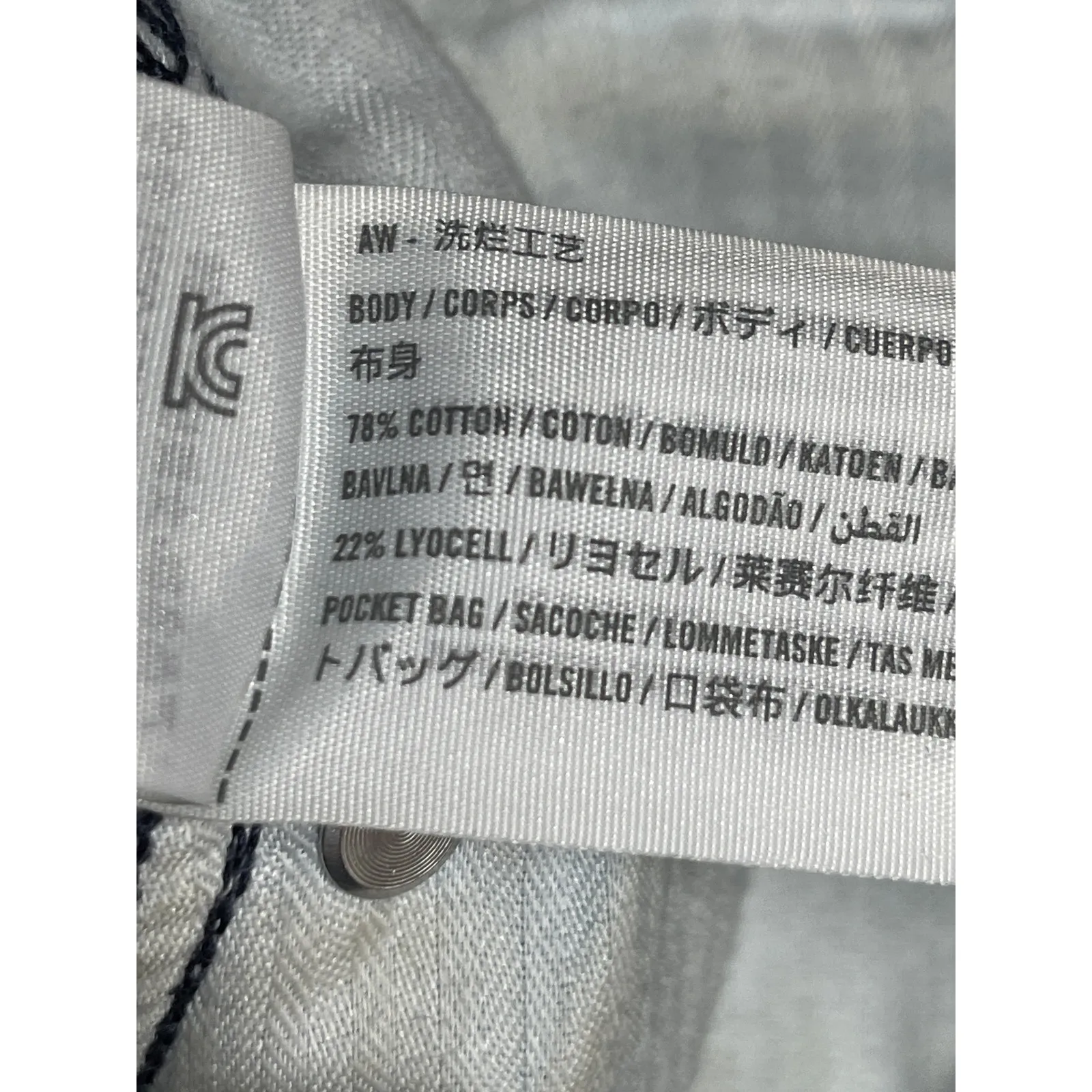 Abercrombie & Fitch Blue Loose Fit Baggy High Rise Straight Denim Jeans Pants 29 - Image 4