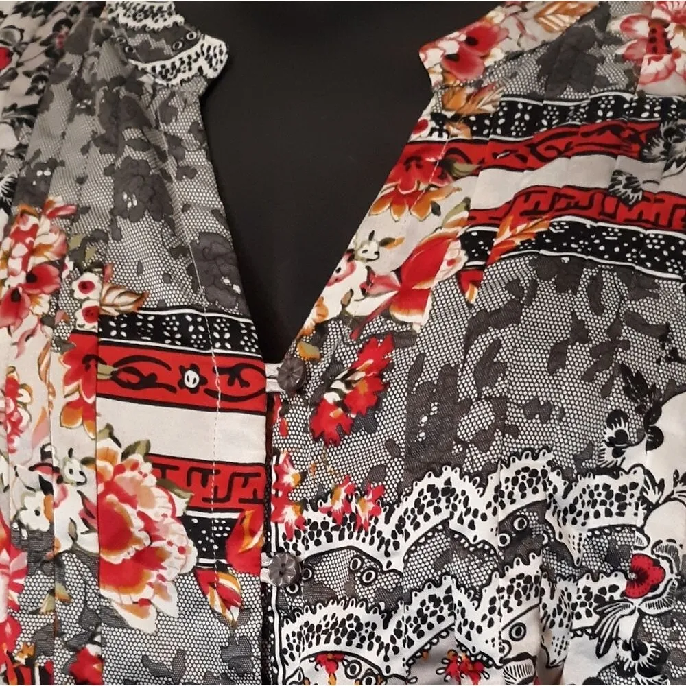 Denim 24/7 silky button down blouse Size 28W - Image 4