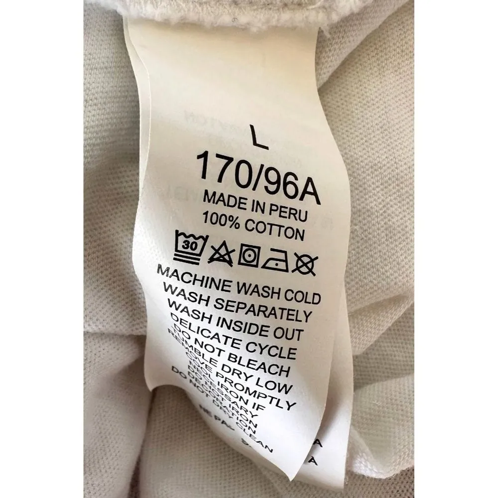 Kate Spade White Eyelet Mixed Media Tee Top Large Cotton Flutter Sleeves… - Image 8