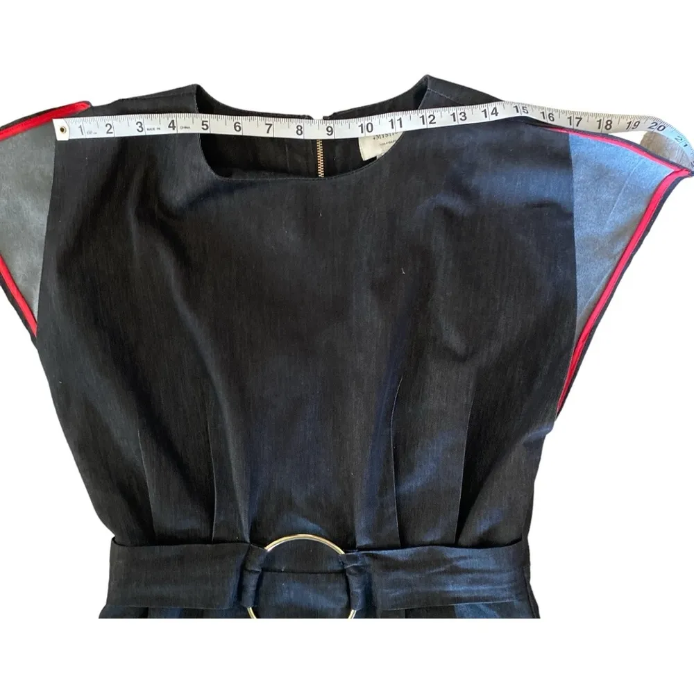 MYSTIC Los Angeles Dress in Black Denim Sz M - Image 6