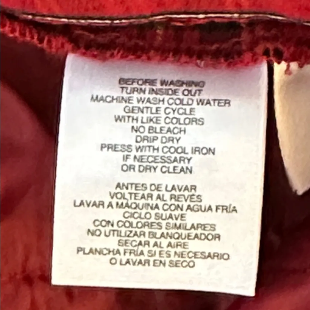 Anne Klein Red and Black Plaid Pull On Skinny Leg Pants Sz M - Image 5