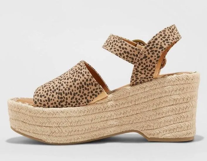 Universal Thread Morgan Espadrille Leopard Print Wedge - Image 2