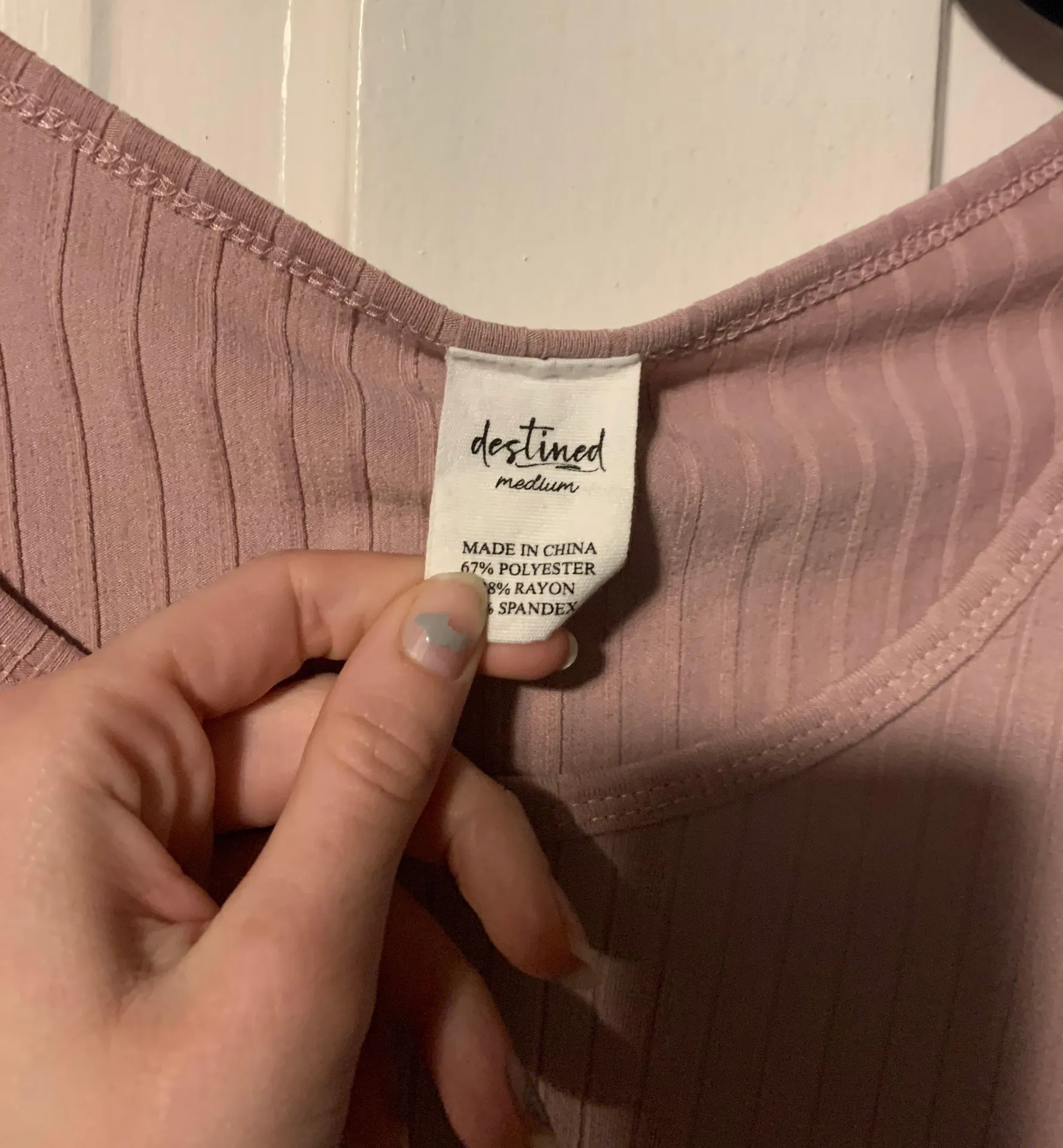 Destined Cropped Top Pink Size M - Image 3