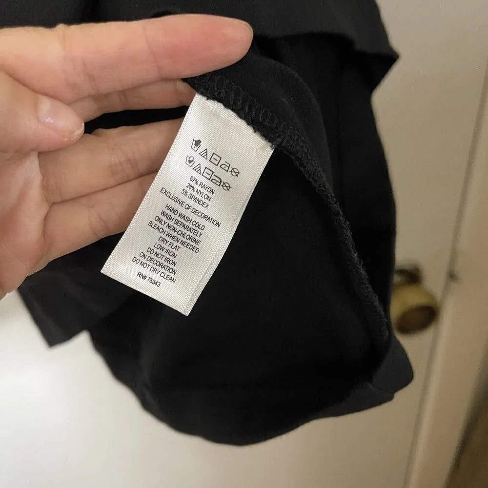 Adrienne Vittadini black sleeveless jeweled collar cocktail mini dress size US 2 - Image 5