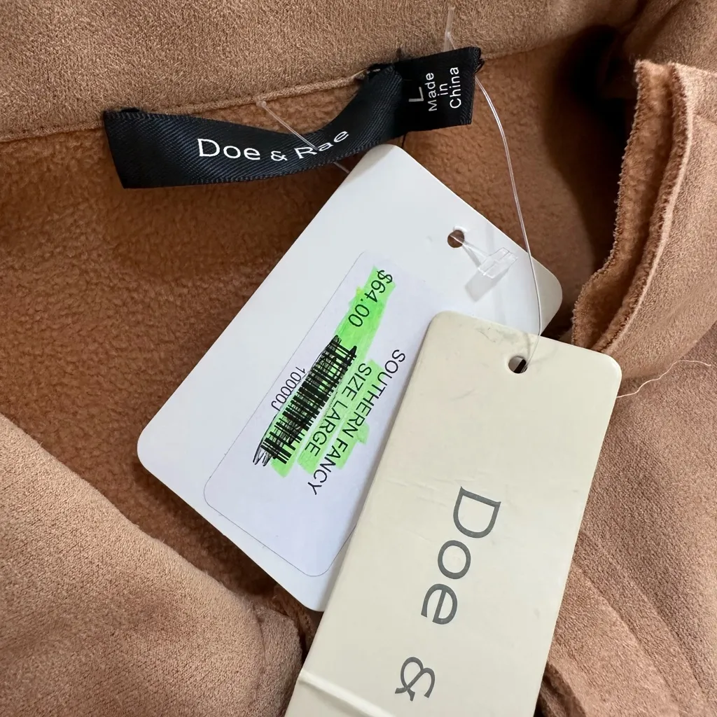 NWT Doe & Rae Tan Button-Up Shirt - Image 4