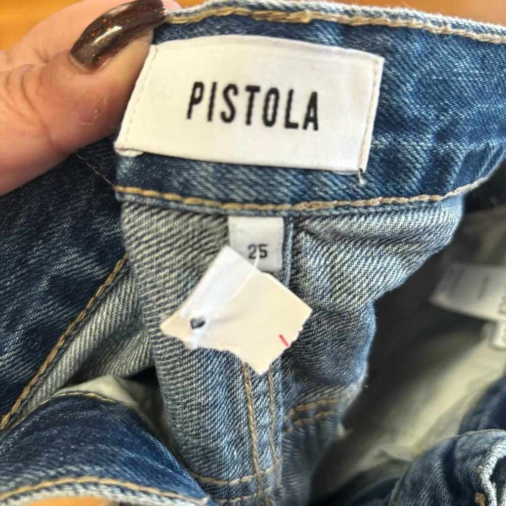 NEW Pistola Kylee Relaxed High Rise Cuffed Preppy Western Boho Cutoff Shorts 25 - Image 7