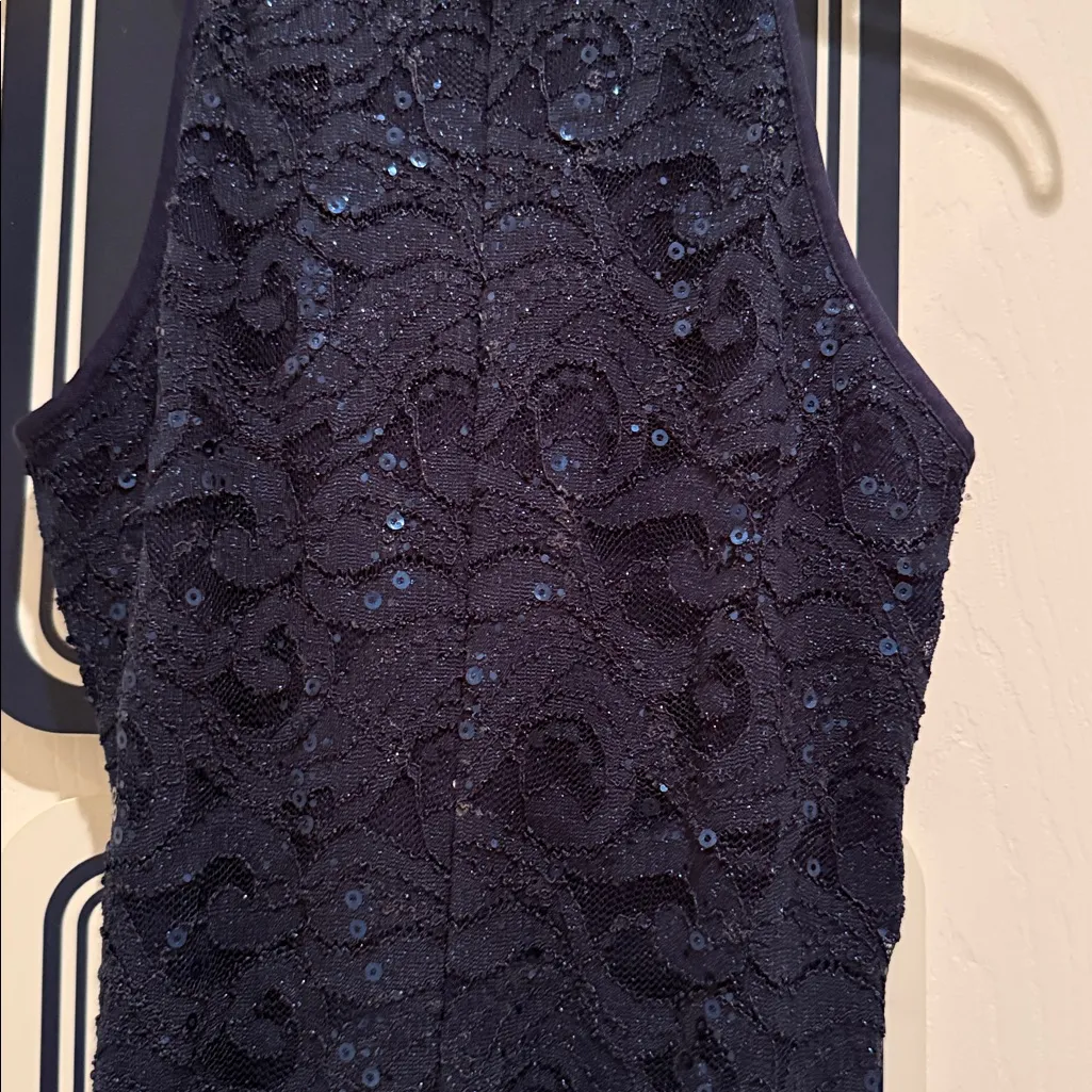 Jump Midnight Blue Lace Midi Dress - Image 8