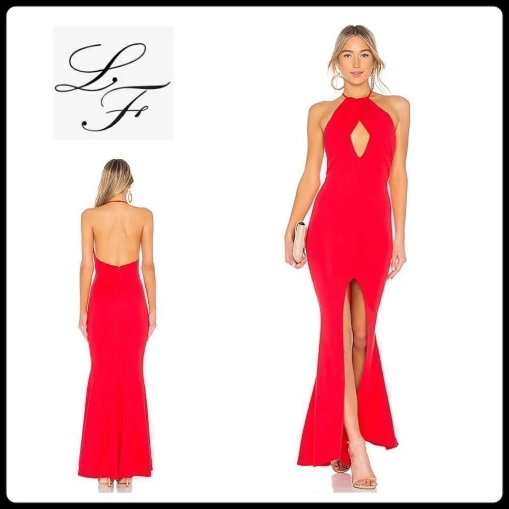 NWT LOVERS + FRIENDS Rosa Gown in Red Rose, Size S - Image 2
