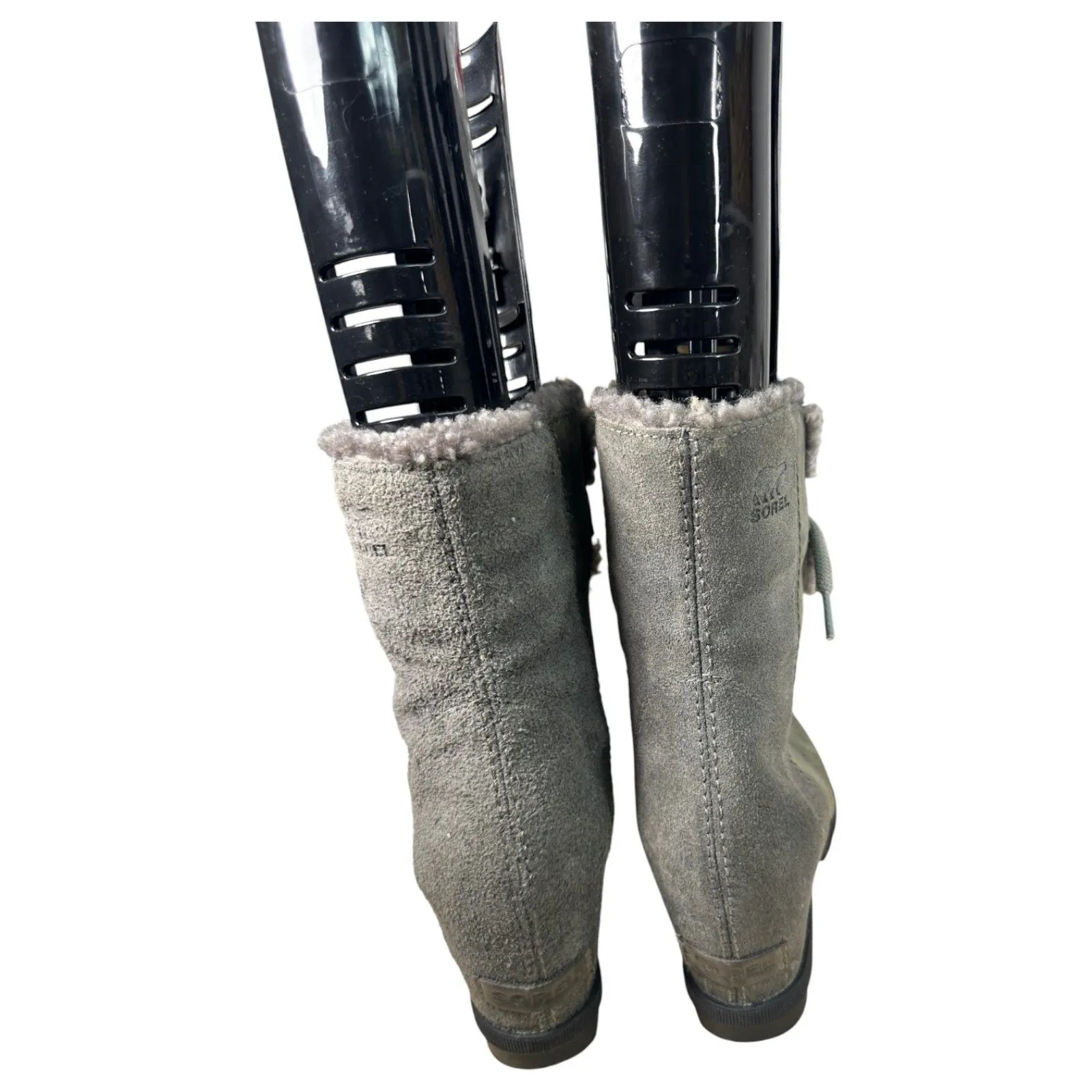 Sorel Joan of Arctic Wedge II Boot Quarry Green Sherpa Lined Women's Size 8 - Image 3