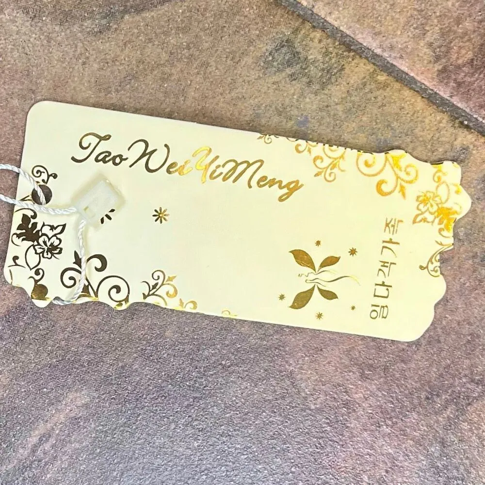 New! NWT Tao Wei Mi Meng Color Block Patchwork Skirt Large Blue - Image 3