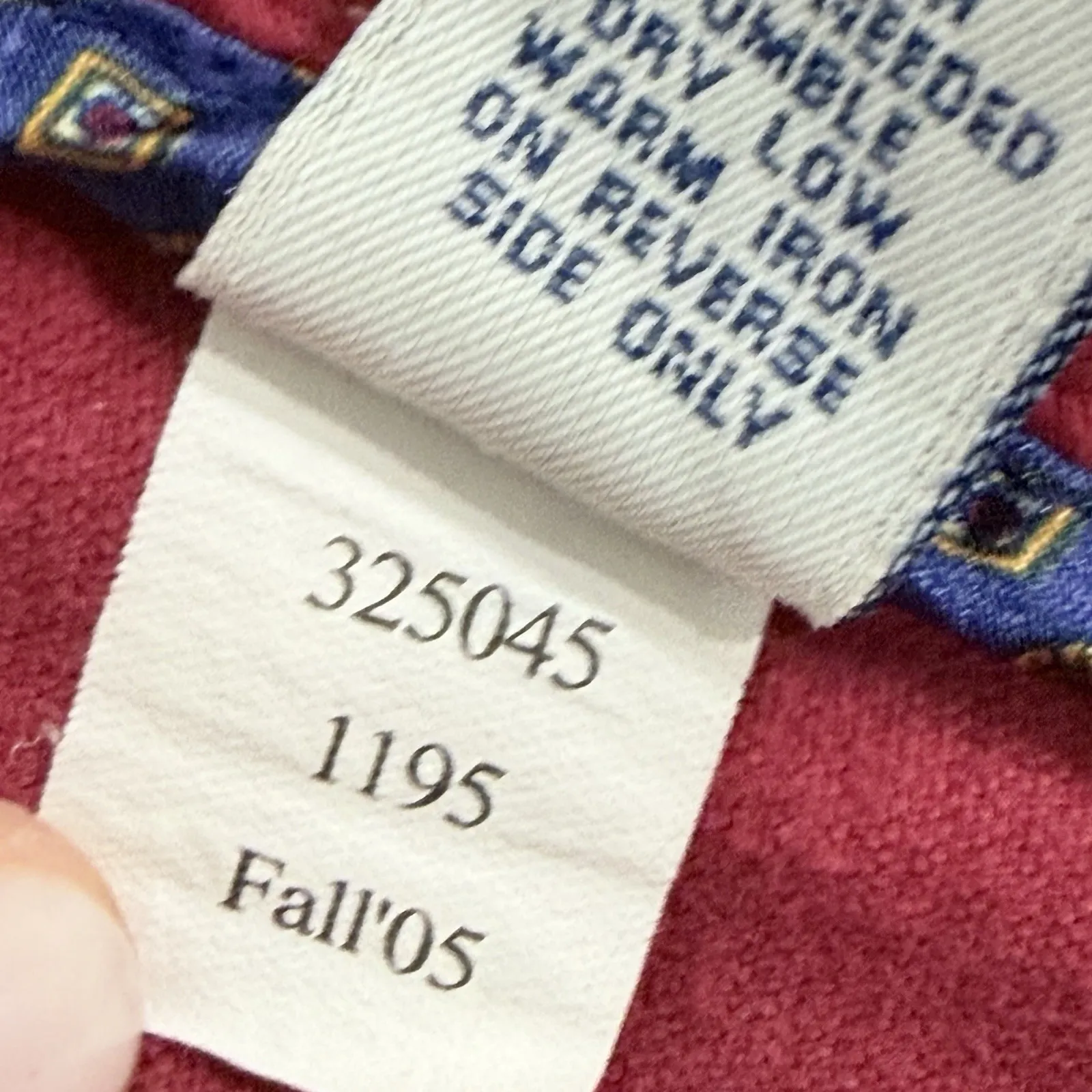 Y2K Old Navy Corduroy Pants Women 4 Small Flare Boot Cut Grunge Indie Red Retro - Image 6