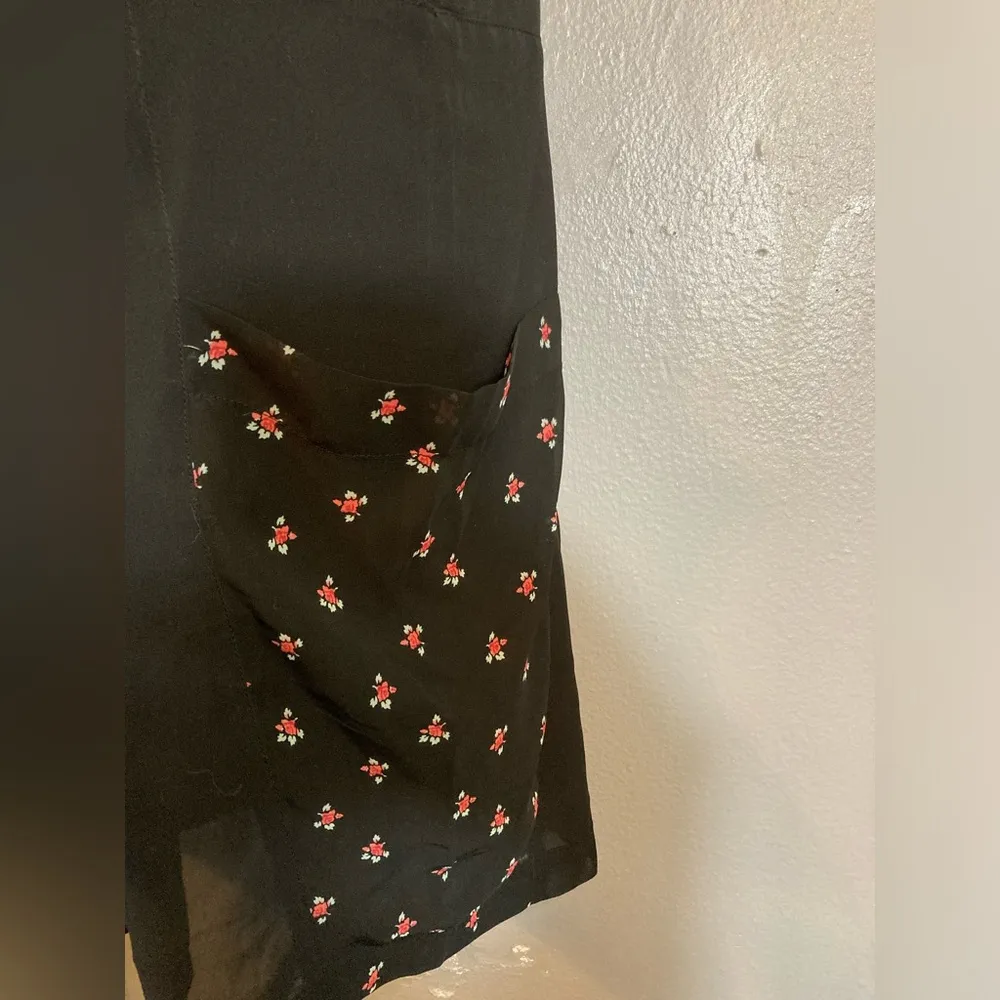 Leith  black lightweight sleeveless patchwork dress - Image 6