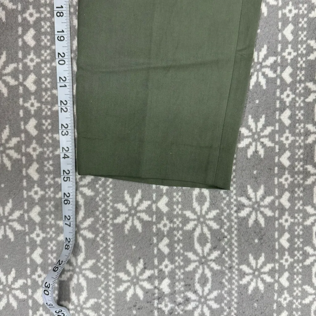 NWOT Vince Coin‎ Pocket Cropped Straight Linen Blend Trousers Sage Size 6 - Image 13