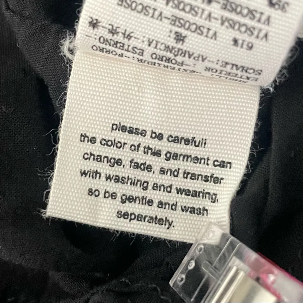 Free People Misha Burnout Velvet Mini Dress Black Floral Boho Whimsigoth V-Neck - Image 13