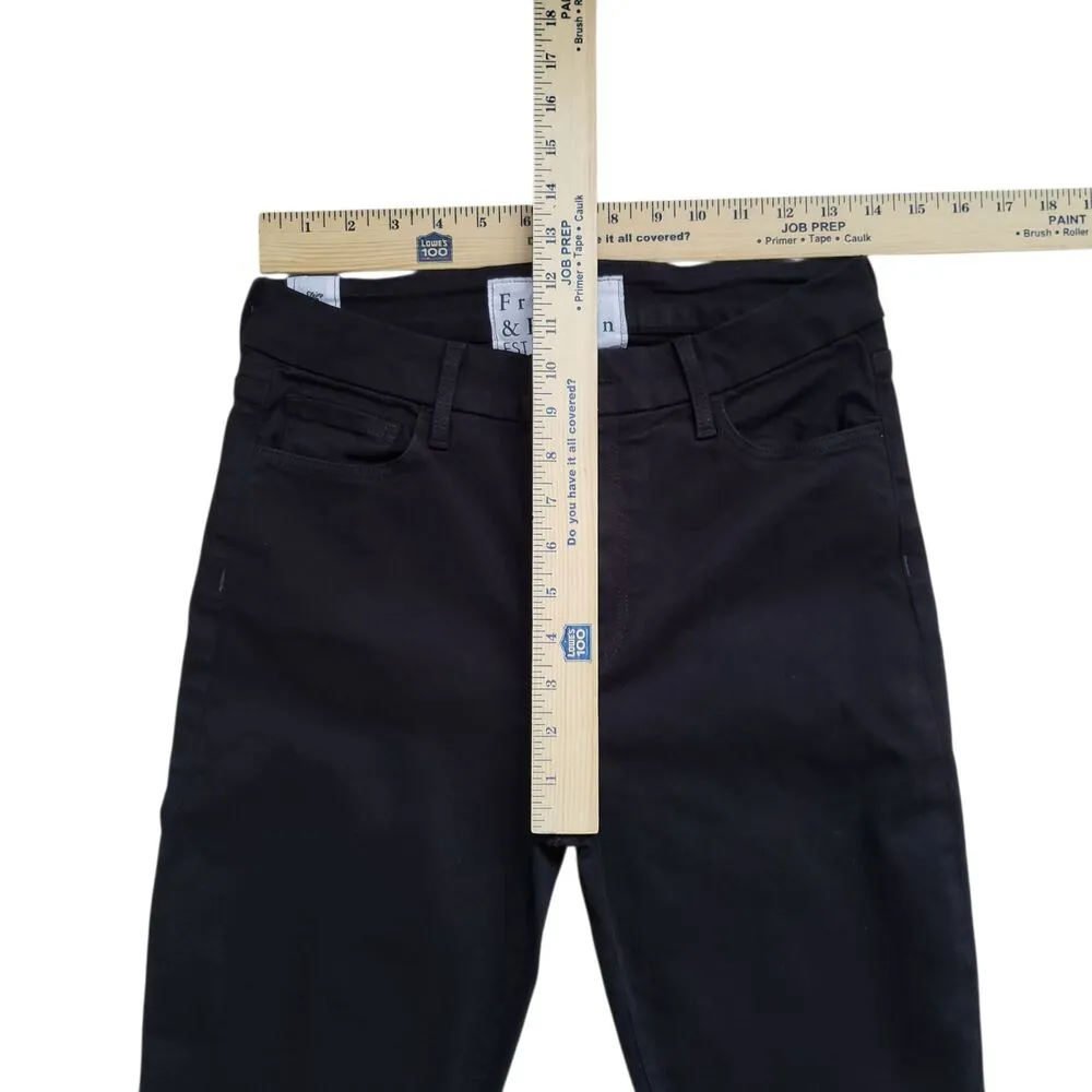 Frank & Eileen Sligo Skinny Jeans Womens 29 Black Fray Raw Hem Ankle - Image 4