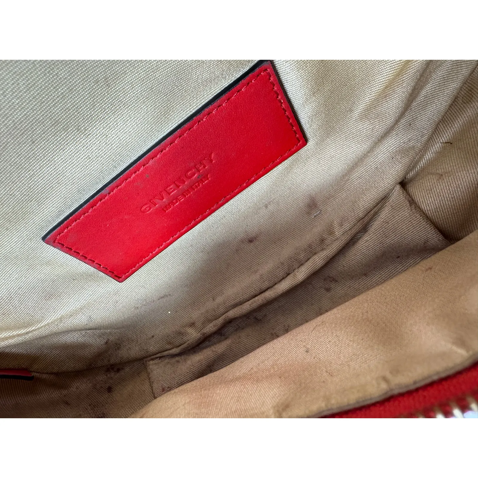 Givenchy Red Whip Belt Bag Leather Small - Image 11