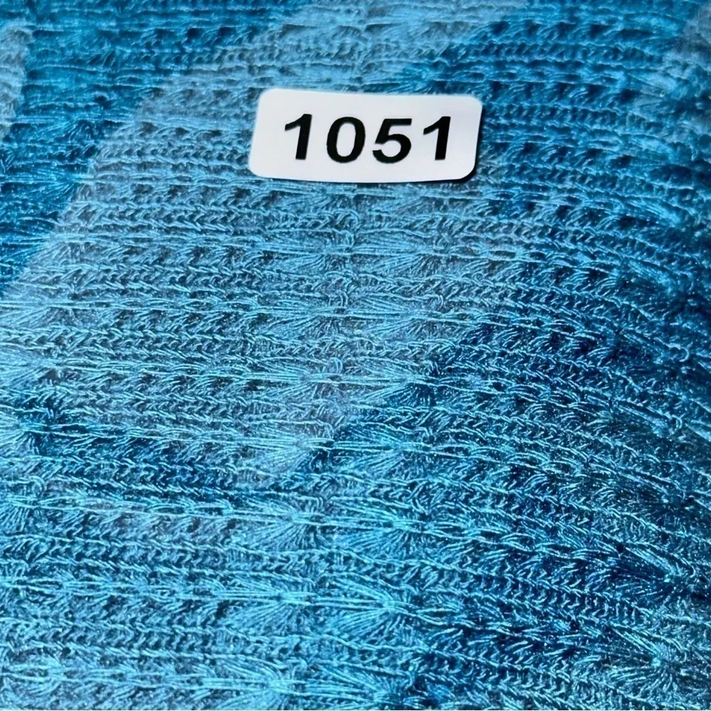 Free People Women’s Size XS Teal Blue Green Sistine Hacci Knit 2 In 1 Sweater - Image 10