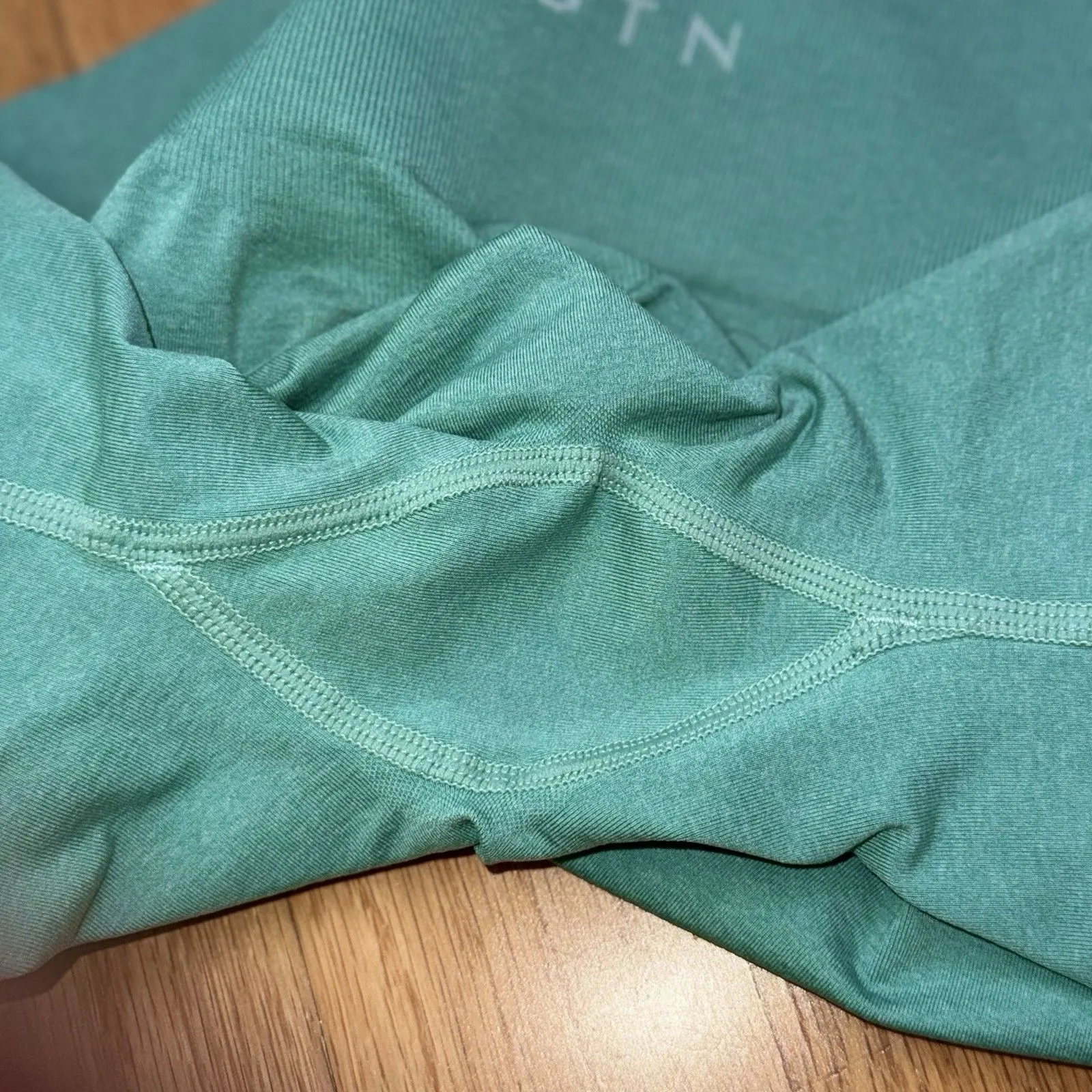 NVGTN Contour Seamless Shorts Biker High-Waisted Compression Turquoise Green M - Image 9