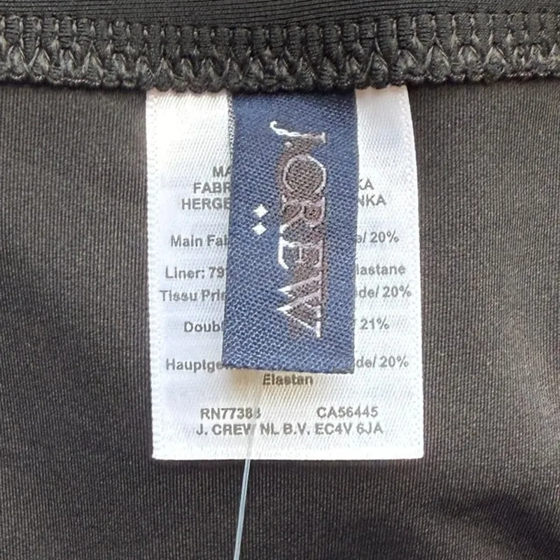 NWT J. Crew Cutout Strap One-piece Swimsuit in Black CK501 Women's Sz XL - Image 8