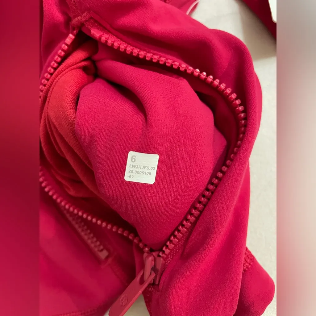 Lululemon NWT Define Cropped Jacket Full Zip, Zipper Pockets Pink Dragonfruit 6 - Image 13