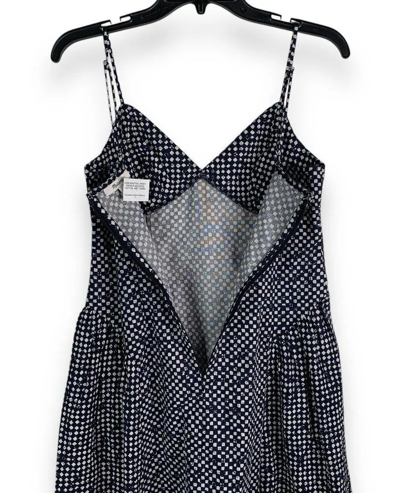 NEW Madewell Dark Nightfall Nancy Midi Dress Cami V Neck Sundress Size 6 - Image 7
