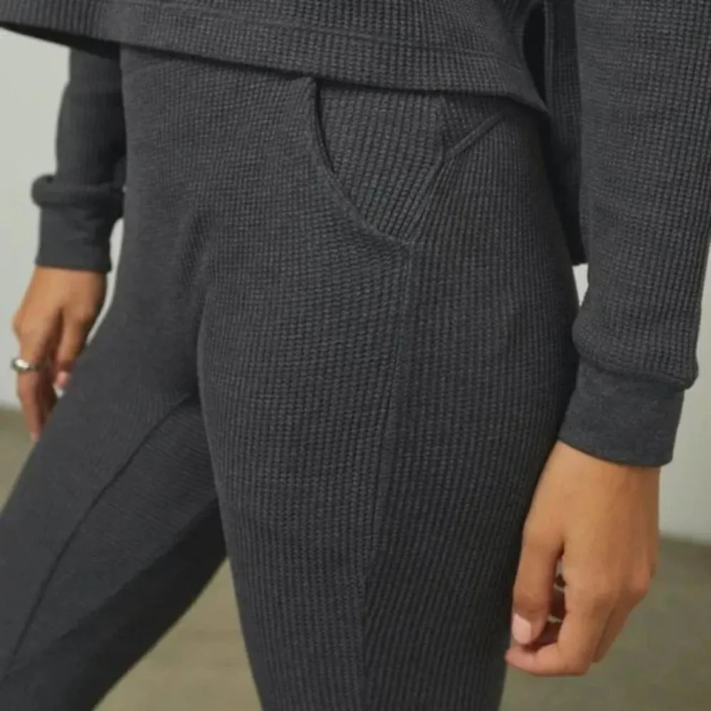 ๐LUNYA๐ Restore Thermal Long Sleeve Top + High Rise Legging Pajama Set L NWOT Gray Size L - Image 10