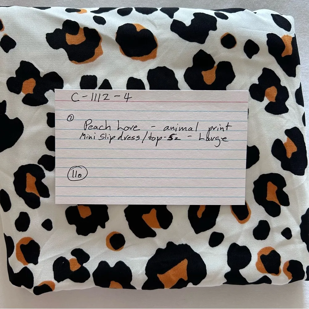 Peach Love California | Cheetah Print Slip Dress With Pockets | Size Large - Image 13