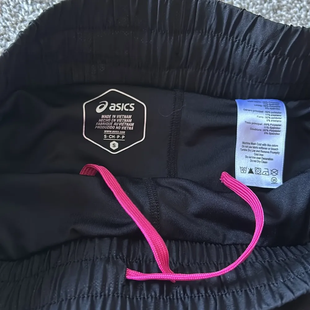 ASICS Black Camo Athletic Running Shorts Small - Image 5