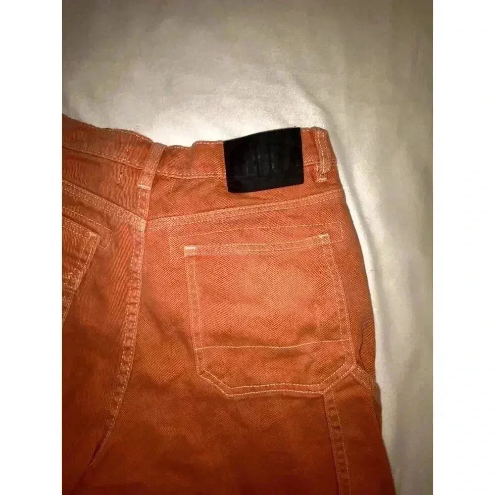 BDG Womens  Orange Cargo Shorts - Image 7