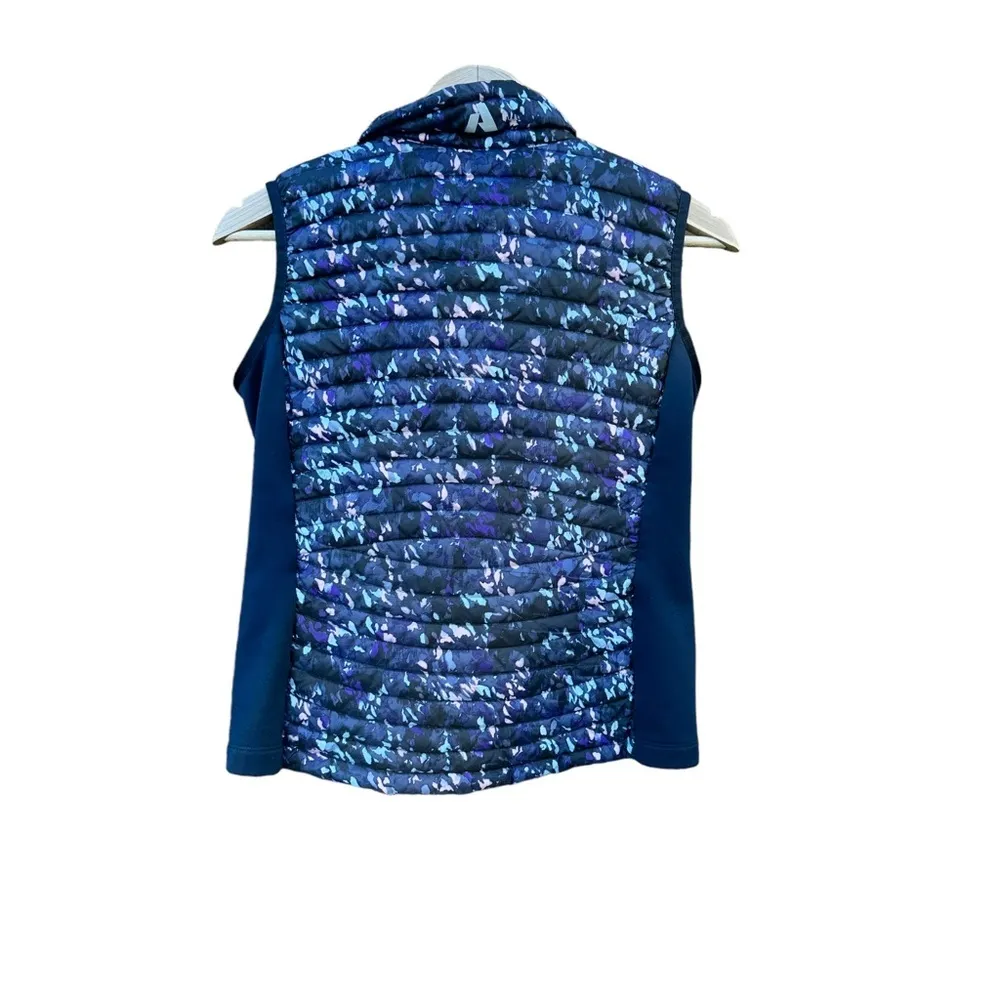 Eddie Bauer First Ascent Stormdown 800 Down Puffer Vest Blue/pink ~Wmns XS - Image 3