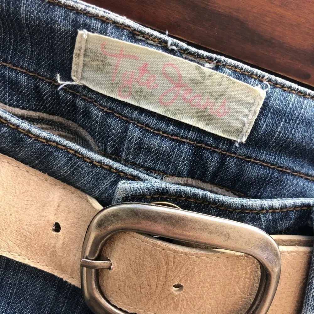 Bootcut Jeans With Belt Size 5 Blue - Image 4