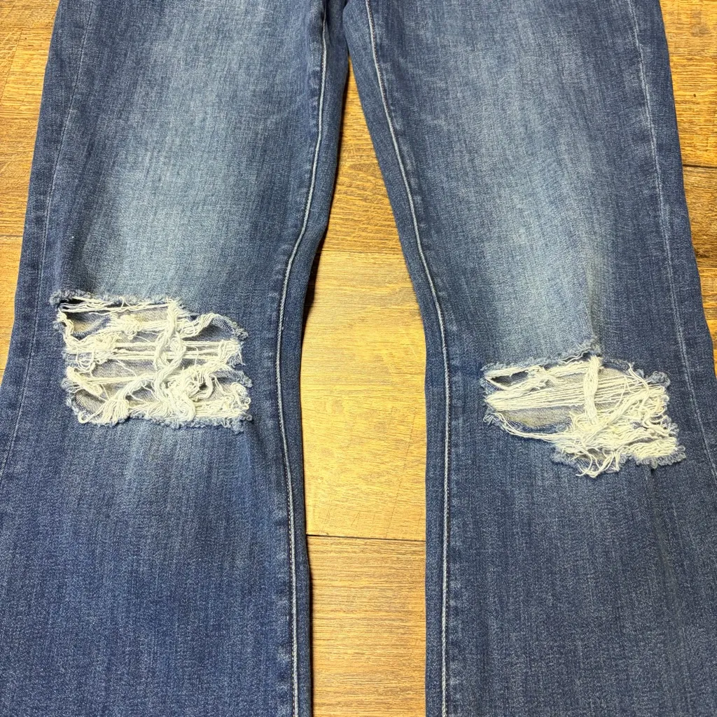 American Eagle  Kick Boot Jeans Womens 8 X-Long Next Level Stretch Distressed - Image 6