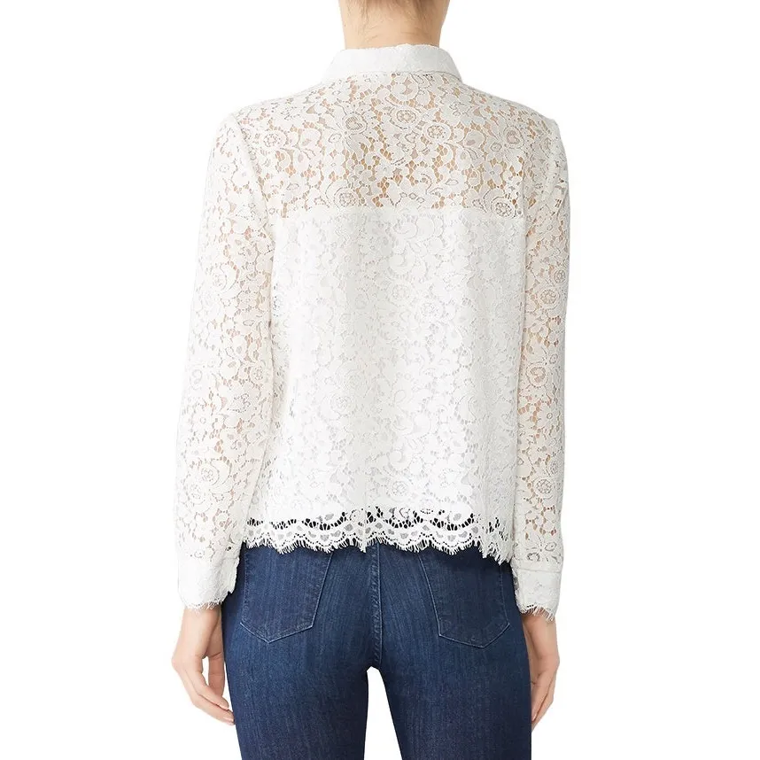 Cupcakes & Cashmere Lace rosella Blouse White Size M - Image 4