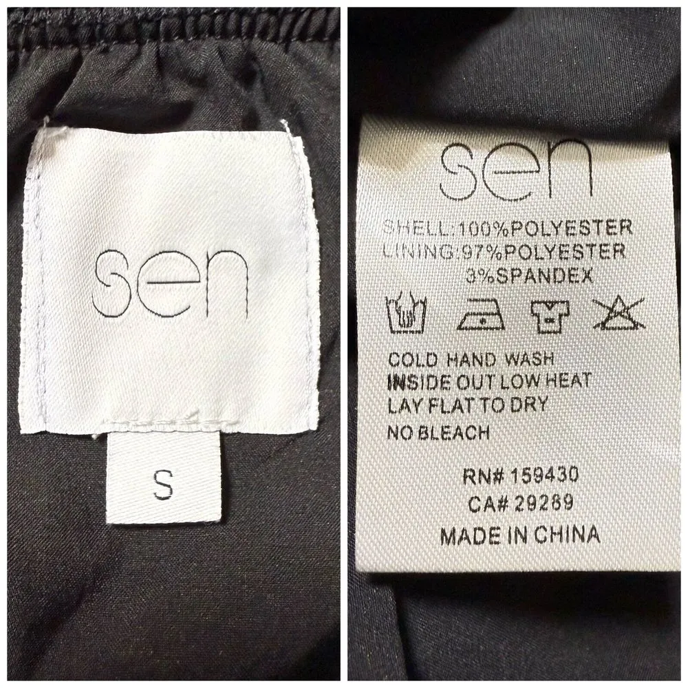 Anthropologie Skirt Small SEN Pleated Animal Print‎ Floral Asymmetrical Pull On - Image 8