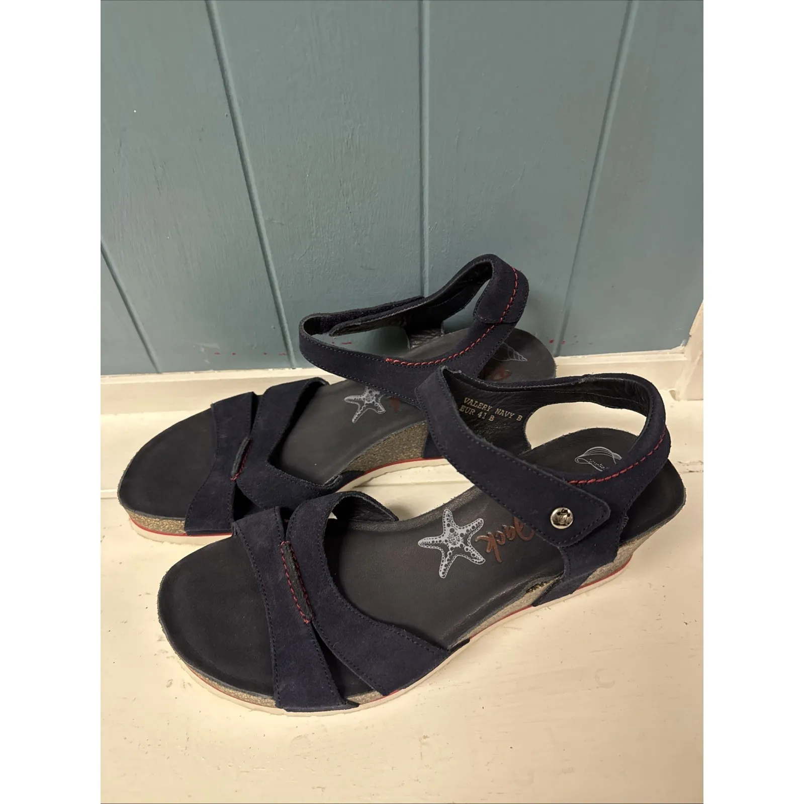 Panama Jack Julia Basics B10 sandals nobuck marino navy 41 Women's Size 10 - Image 3