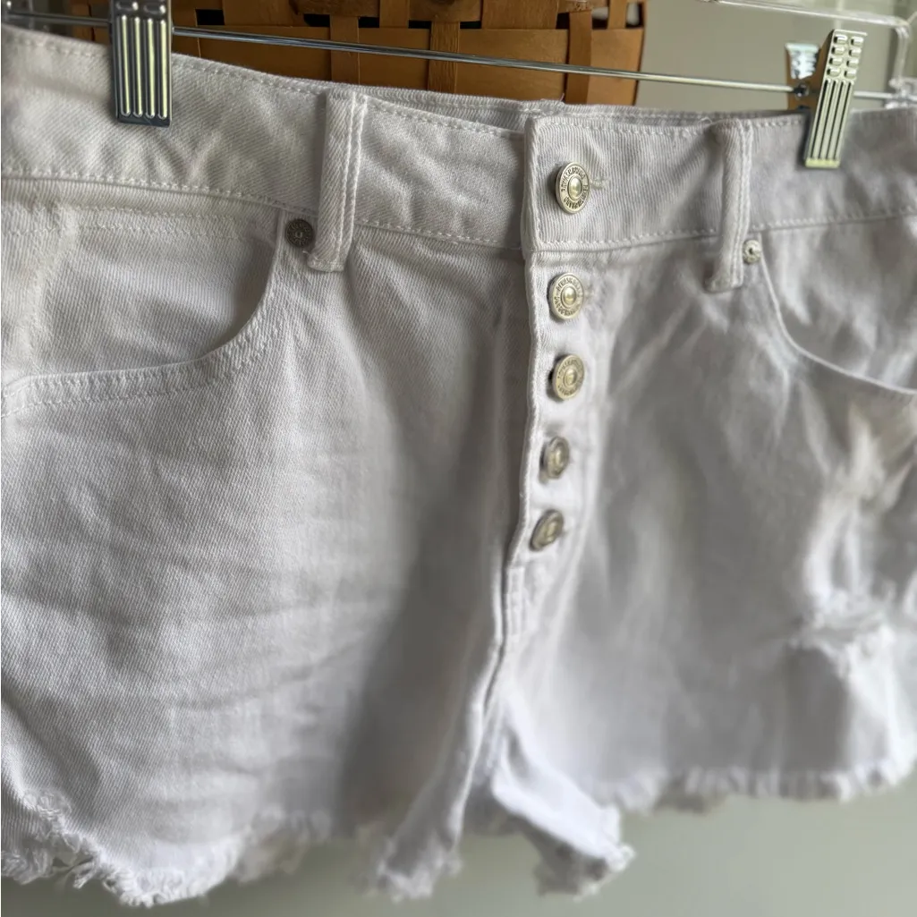 Rewash Bright White Denim Shorts - Image 3