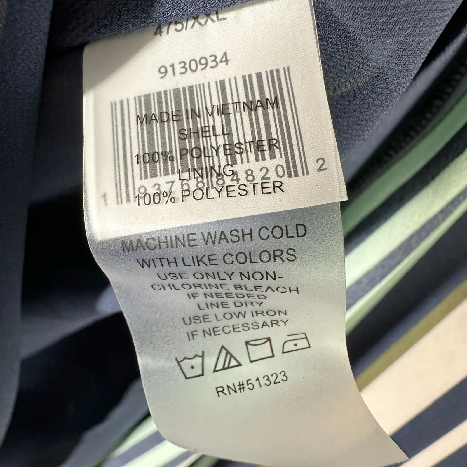 Vince Camuto Sleeveless Asymmetrical Hem Striped
Dress Size XXL - Image 7