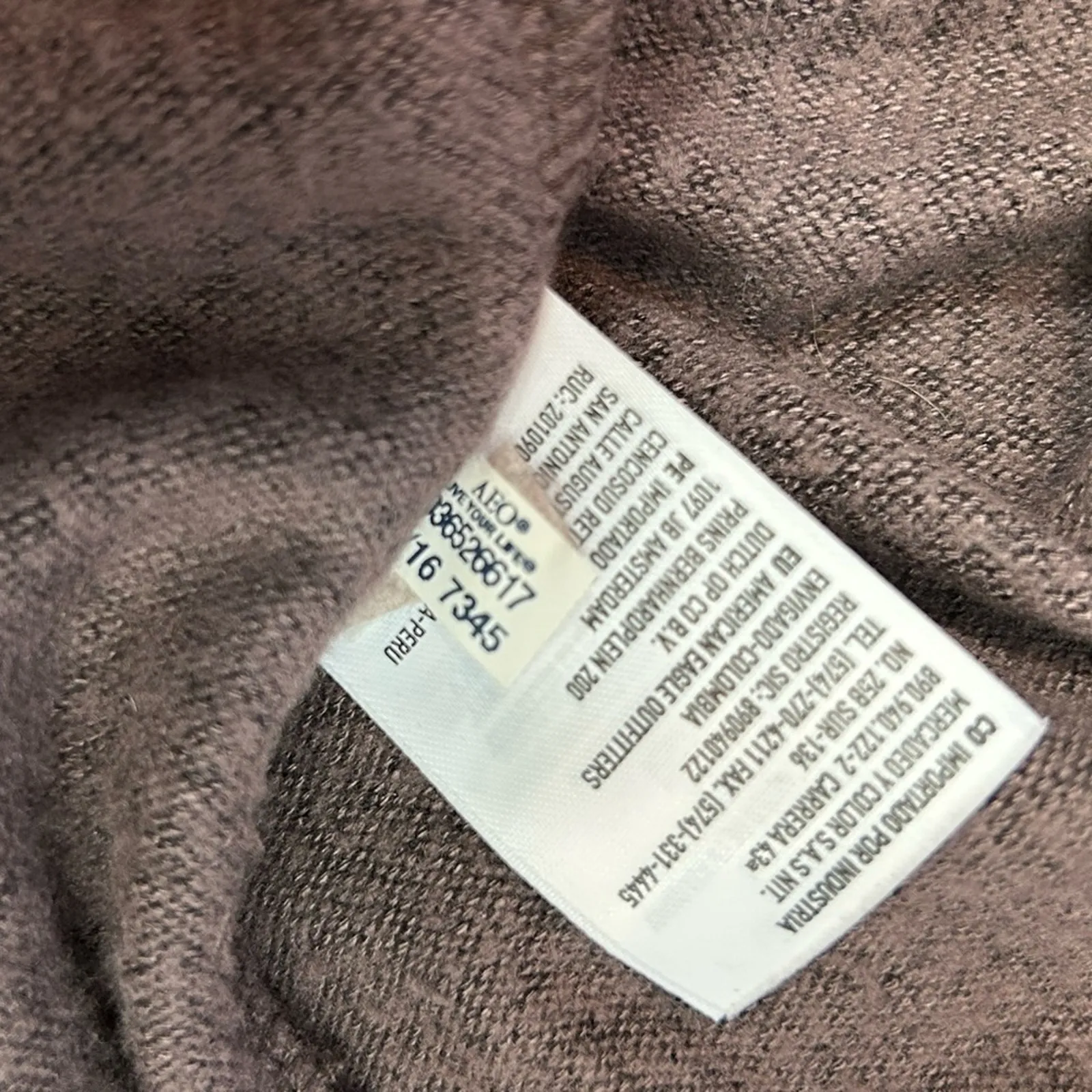 American Eagle Soft & Sexy Plush Cardigan Purple Marble Oversized XS - Image 13