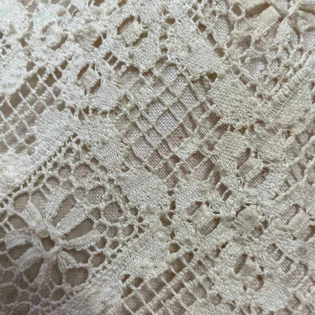 Vintage 70s Chessa Davis Patchwork Skirt Brown Lace Velvet Maxi Belt Hippie Boho - Image 14