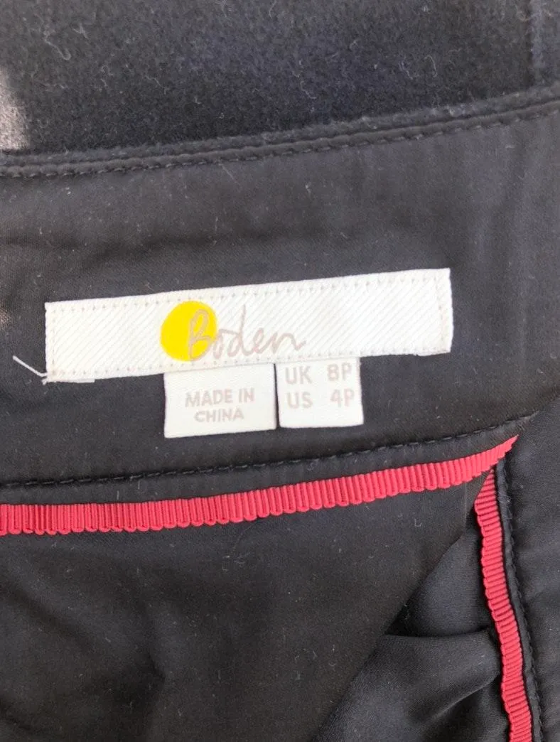 Boden Black Mini Skirt with Front Pockets Size 4 - Image 8