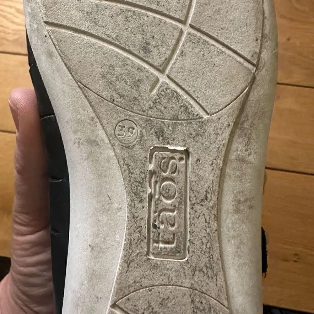 Taos black leather flats 39 Black Size 8.5 - Image 4