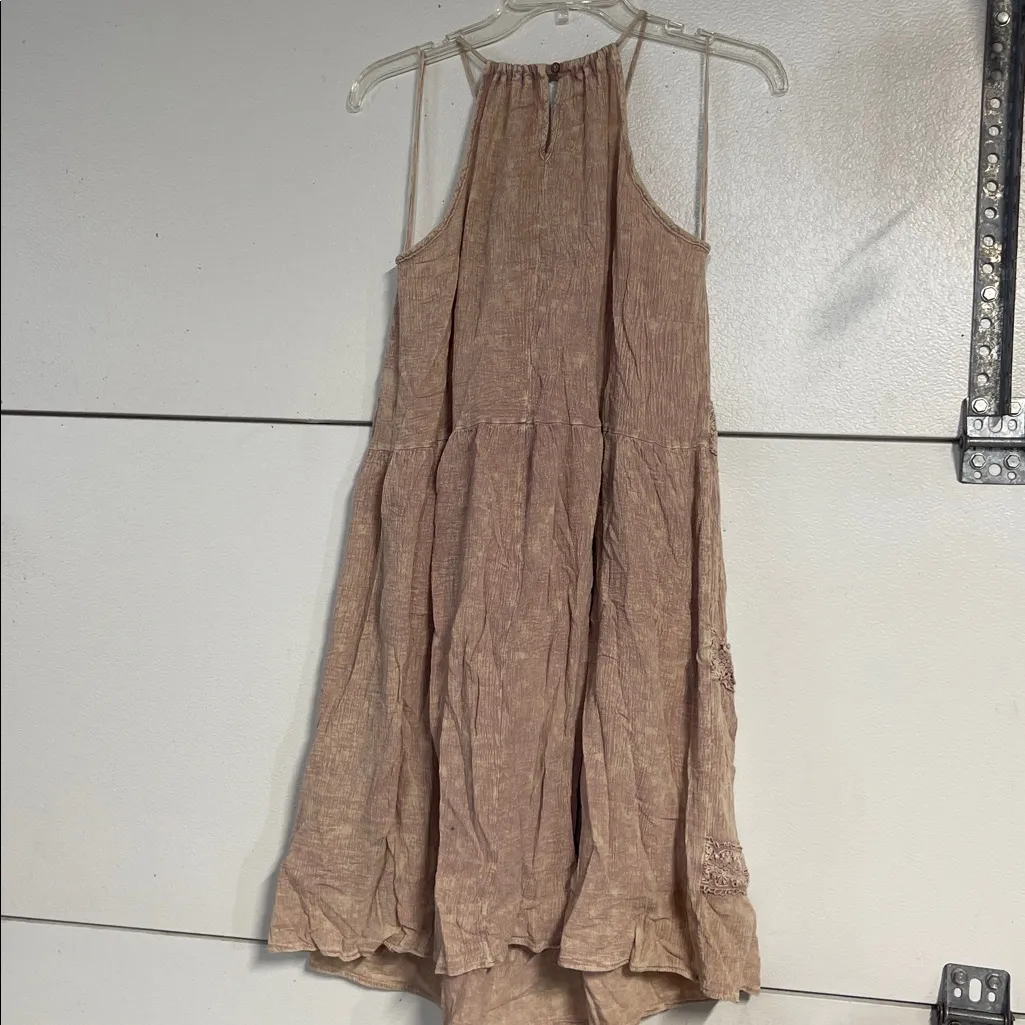 ALTARD STATE WOMENS ACID WASH PINK MINI DRESS SMALL - Image 5