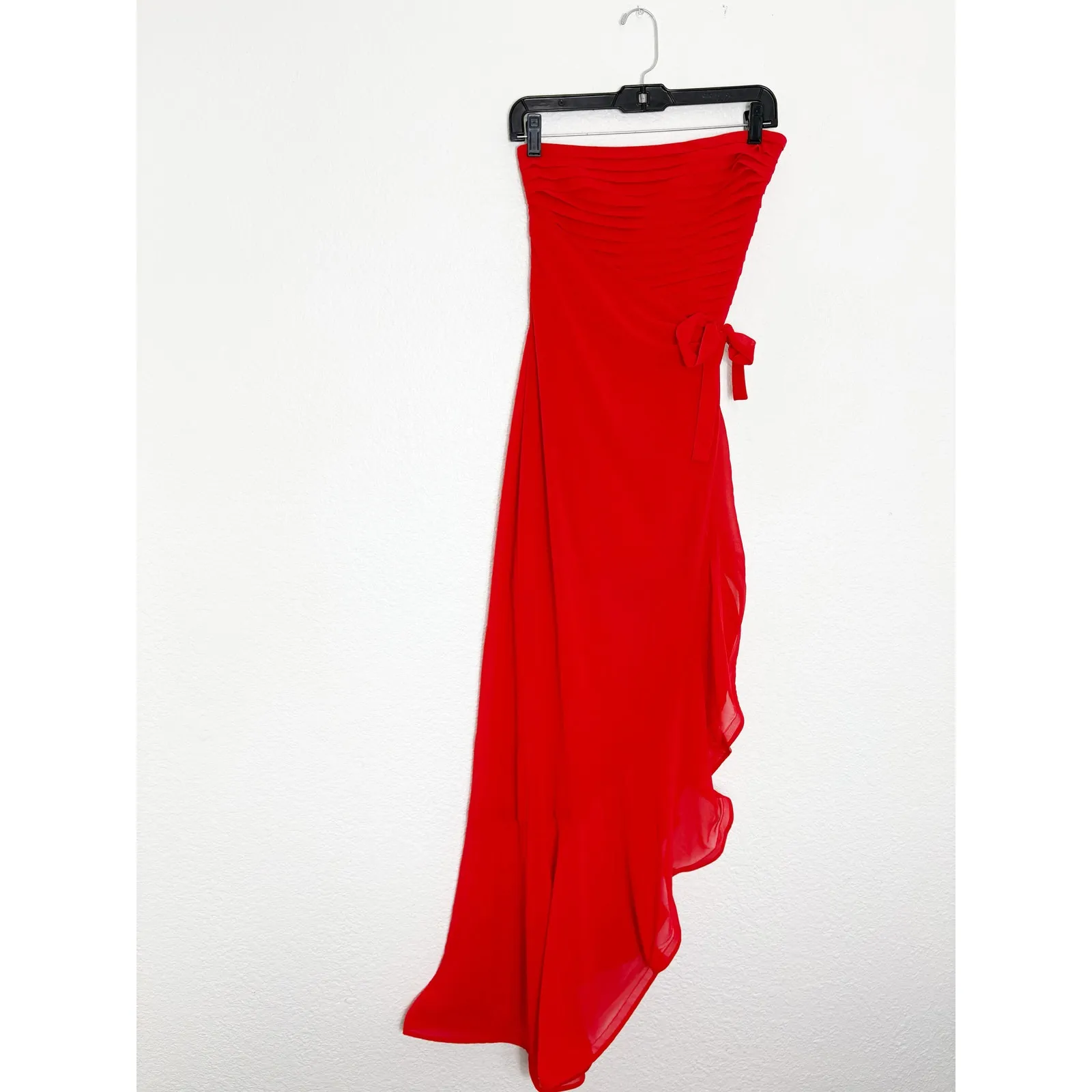 NWT Hello Molly Celebrating Love Maxi Dress Size 2 Red Asymmetrical Hem Vday - Image 4