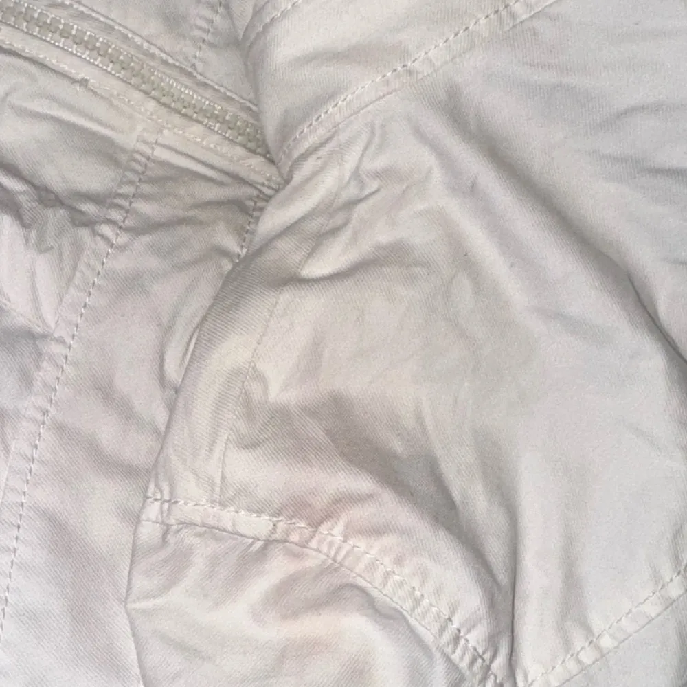 Armani Exchange White High Collar Fitted Women’s Bubble 3/4 PeaCoat size Small - Image 11